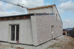 Dhomeus costruzioni – Edificio in Offagna (AN) – Struttura in acciaio e copertura in legno e coppi