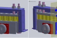 Sistema di sospensione a molle elicoidali della portata di 4500 kg precaricata – Centrale idroelettrica di Toma Principal (Costarica)
