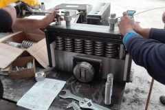 Sistema di sospensione a molle elicoidali della portata di 4500 kg precaricata – Centrale idroelettrica di Toma Principal (Costarica)